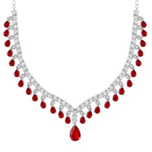 Silver Classic Romance Necklace and Earrings Set